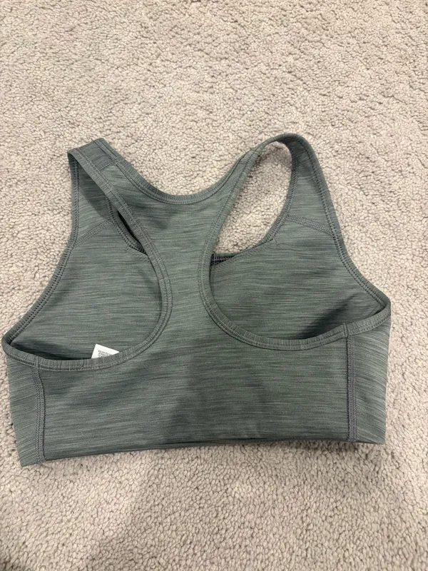 Grey Nike Sports Bra Small - Image 2
