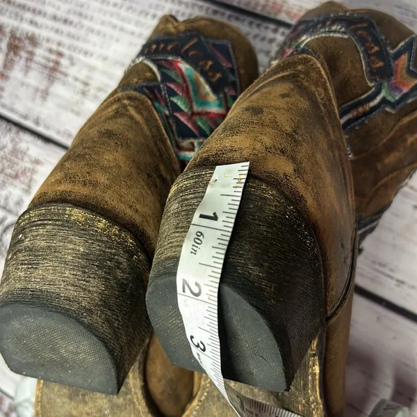 Laredo Womens Blameless Distressed Radical Ankle Boots - Image 7