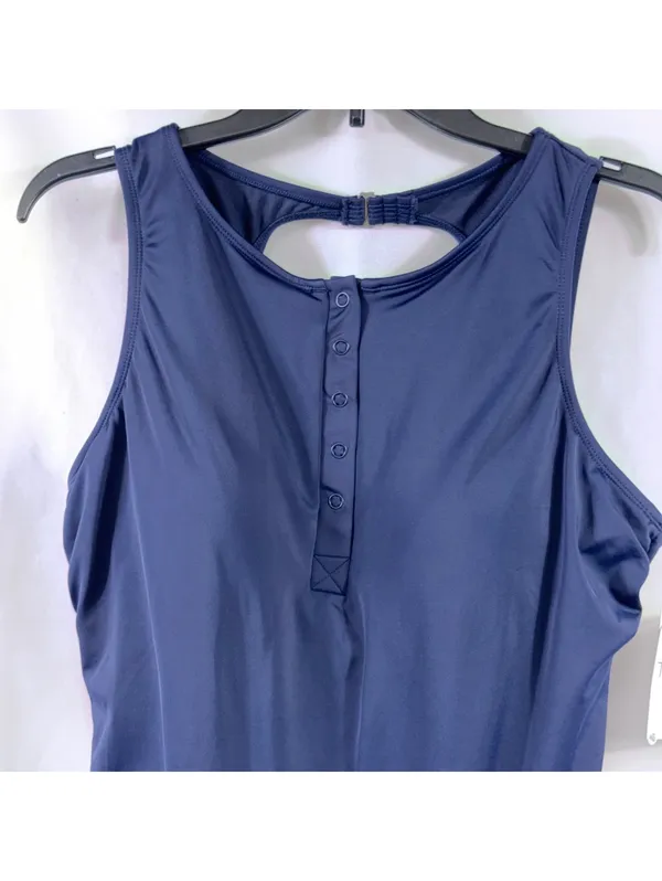 Time and Tru Navy One Piece Swimsuit XL 16-18 NWT - Image 2