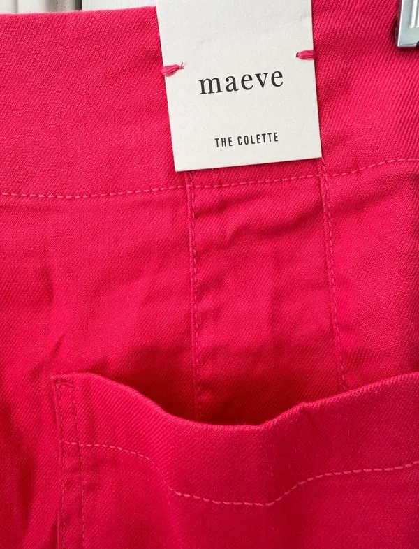 Anthropologie Maeve The Colette Wide-Leg Cropped Linen Pants, Size 29 - Image 10