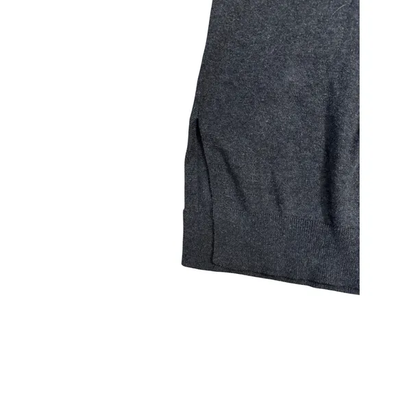 Lole Dark Gray Long Sleeve V-Neck Casual‎ Sweater Dress Pockets XL - Image 3