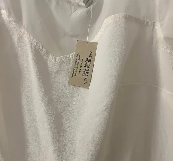 White Short Sleeve Blouse - Image 5