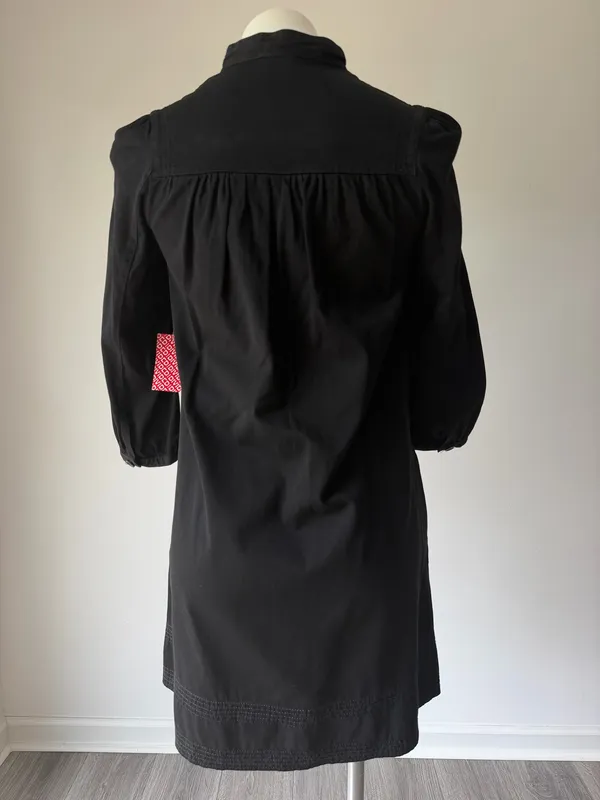 H&M Black Tunic Button Front Dress  - Image 10