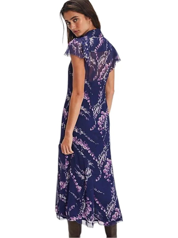 Free People Navy Combo Cannaday Maxi Dress Size Small - Image 2