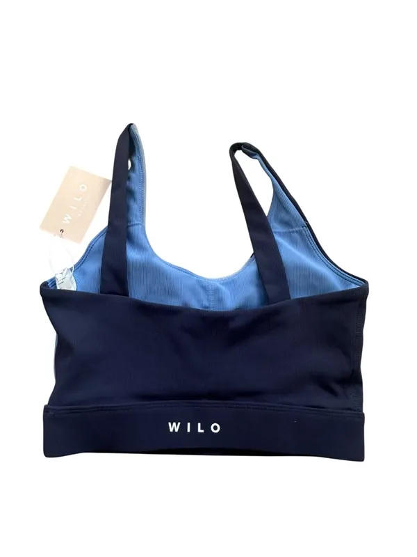 WILO Blue Ribbed Colorblock Bra Size XS NEW NWT - Image 5