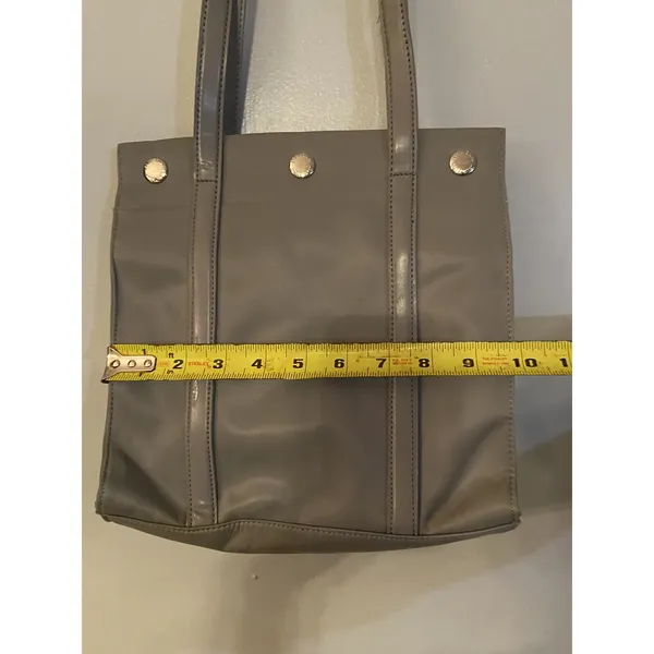 NWT Vintage NINE WEST Gray Snap Ups BAG‎ PURSE NEW Vtg - Image 2
