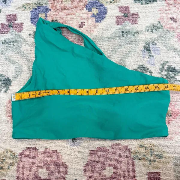 Summersalt Ruched Sidestroke Bikini Top Size 14 Teal Vacation Beach Travel - Image 3