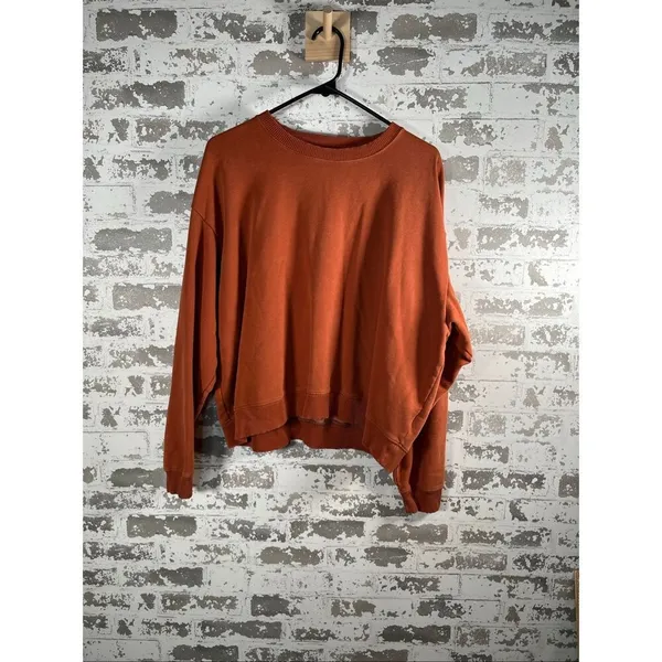 American Eagle | women burnt orange cropped crew neck - Image 8