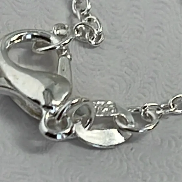 Boutique Sterling silver with light blue quartz. Sterling silver setting and chain. - Image 5