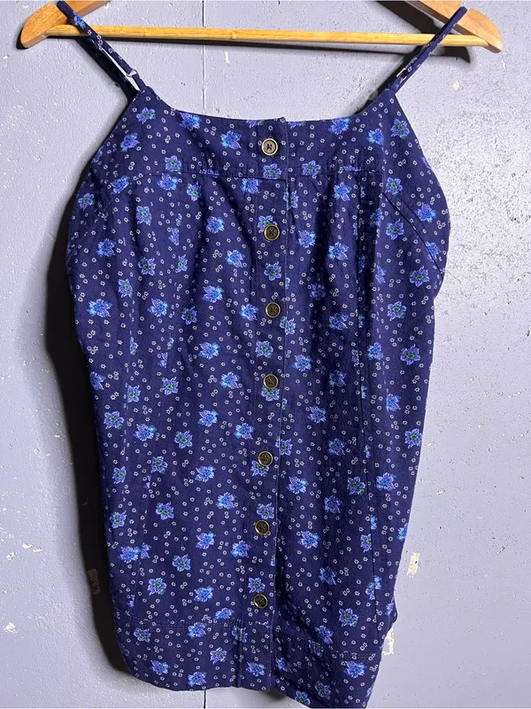 FREE PEOPLE Maddie Printed Tunic in Blue. Size Small. NWOT - Image 3