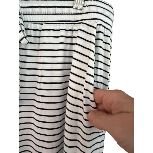 NWT Haven Well Within Calm & Cool Striped Pajama Pants Small Organic Cotton - Image 2