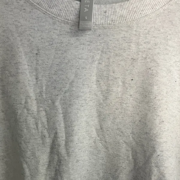 Athleta Gray Long Sleeve Oversized Crewneck Sweatshirt thumb holes small 730 - Image 4