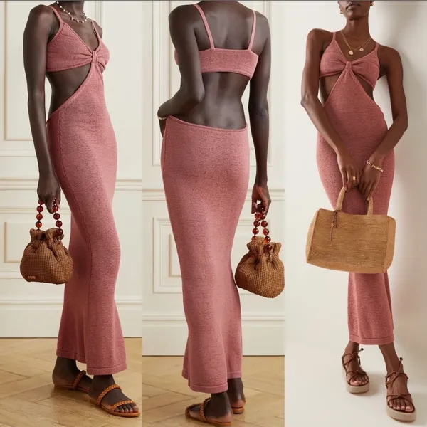 Cult Gaia Serita cotton-blend cutout-waist cocktail dress in jaipur size S small - Image 14