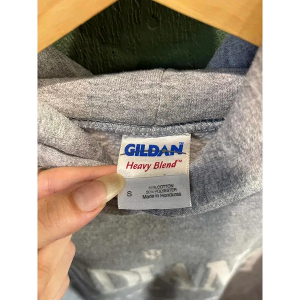Indiana University Gray Gildan Heavy Blend Hoodie Sweatshirt Size Small S - Image 3