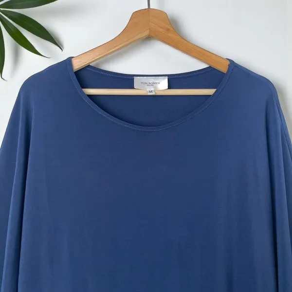 🆕 Von Ronen New York Dolman Sleeve Fitted Mini Dress in Navy - Image 9