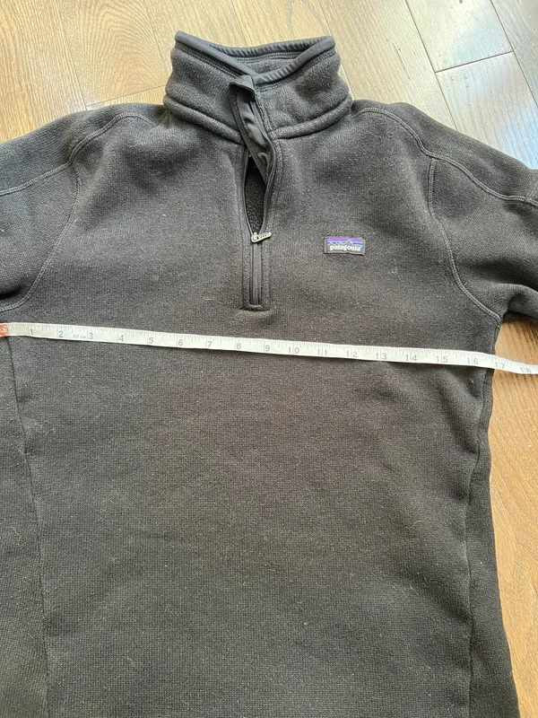 Patagonia Better Sweater Black Quarter-Zip Fleece Pullover Women’s Medium - Image 6