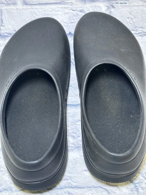 Crocs On The Clock Work Slip On Size Men 7 W 9 Shoes Black Comfort Clogs 205073 - Image 5