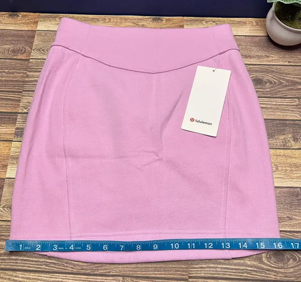 Lululemon Scuba High Rise Mini Skirt NWT Size Small (VITP) Pink LW8ALSS - Image 10