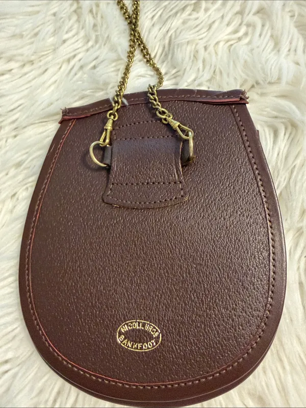 Nicoll Bros Bankfoot. Women's Brown Tassel Crossbody Bag 100% real leather - Image 4
