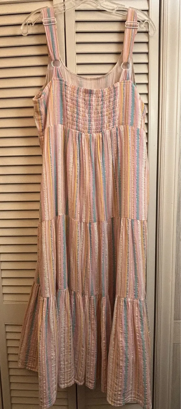 Linda Anderson tiered sundress Multiple Size L - Image 6