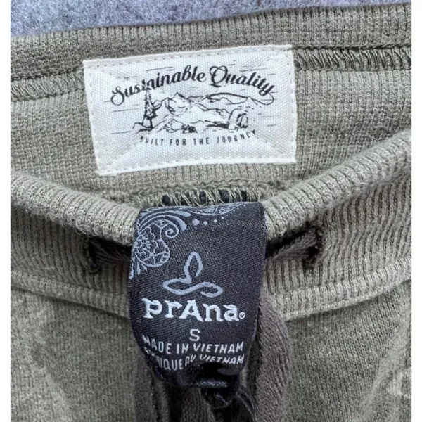 Prana Sweatpants Womens S Green Camo Jogger Cozy Up Ankle Pant Soft Hemp Tencel - Image 9