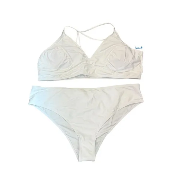 Chic Cream Bikini Set White Size undefined - Image 4