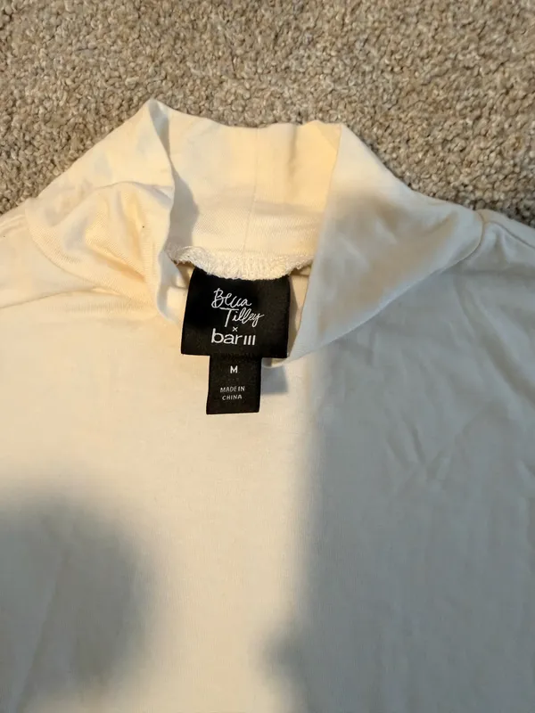 Turtleneck Bodysuit White Size M - Image 2
