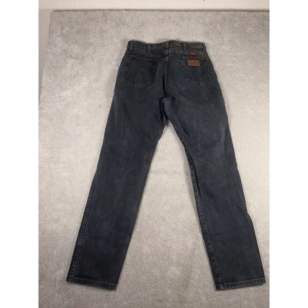 VTG Women's 90s Gray Denim Wrangler Jeans WPL6428‎ 15x32 (30x32) Cowgirl Cut - Image 5