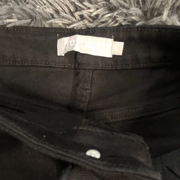Just USA Black Denim Mini Skirt NWT Size L - Image 7