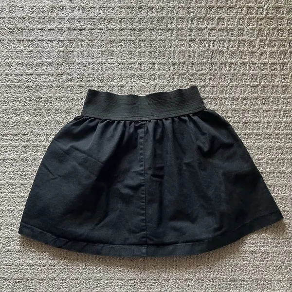 Miley Cyrus Max Azria‎ Black Elastic Waist Flare Skirt Womens Medium M Y2K Retro - Image 5