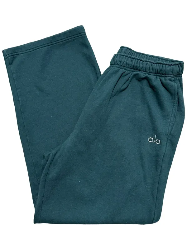 ALO Yoga Women's Size XL Fleece Pull On Straight Leg Sweatpants - Image 3