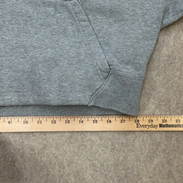 Jordan Flight Hoodie Womens S Gray Loose Cropped Athleisure Streetwear Gorpcore - Image 8