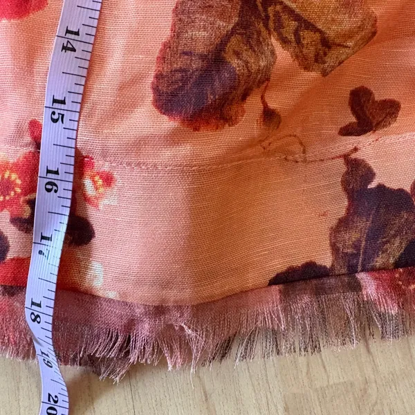 ZIMMERMANN Luminosity Flip SKIRT linen and silk blend gauze‎ Sz 2 Med Frayed - Image 10