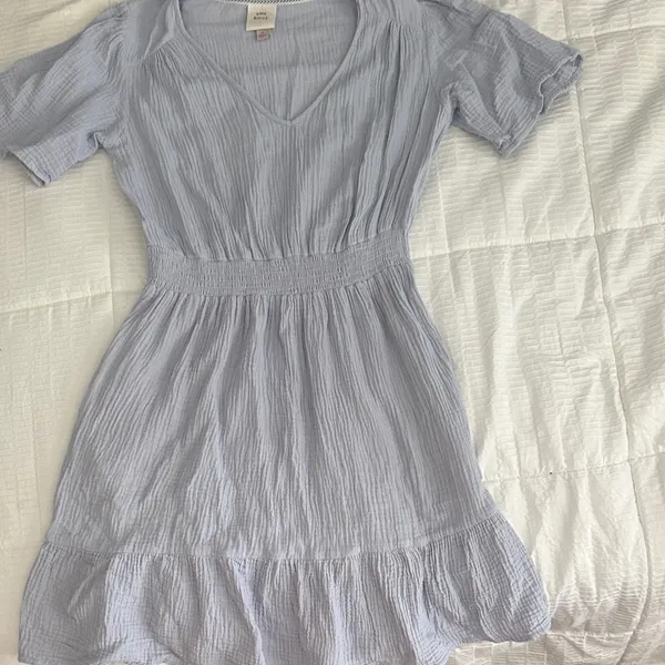 Knox Rose Light Blue V-Neck Top - Image 2