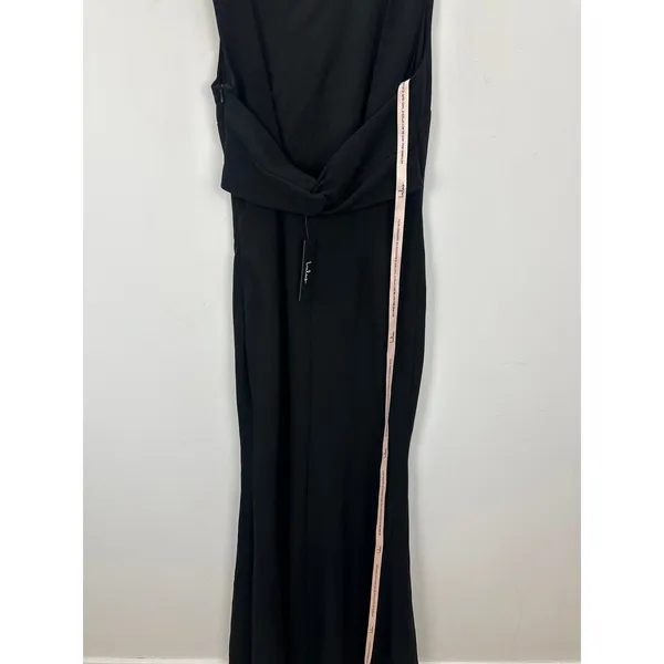 Lulus Love In Your Eyes Black Knotted Mermaid Maxi Dress Formal Medium NWT - Image 10