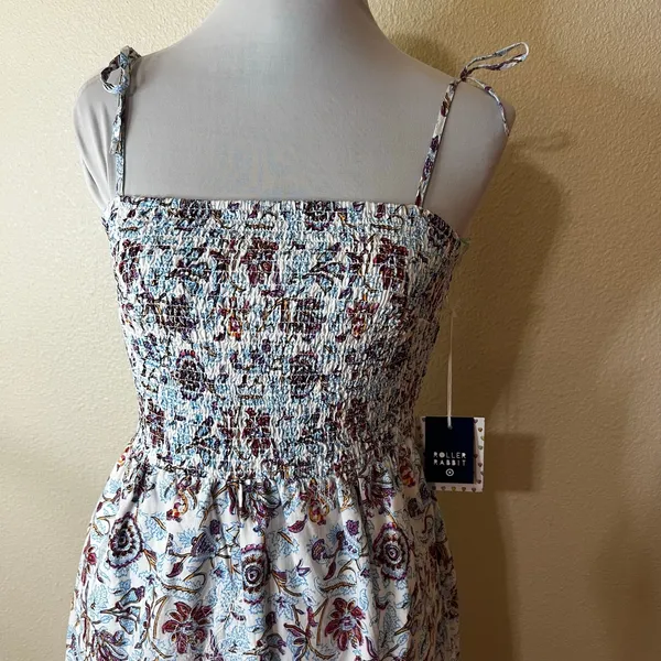 Roller Rabbit | Target floral embroidered fit & flare midi dress NEW SMALL - Image 2