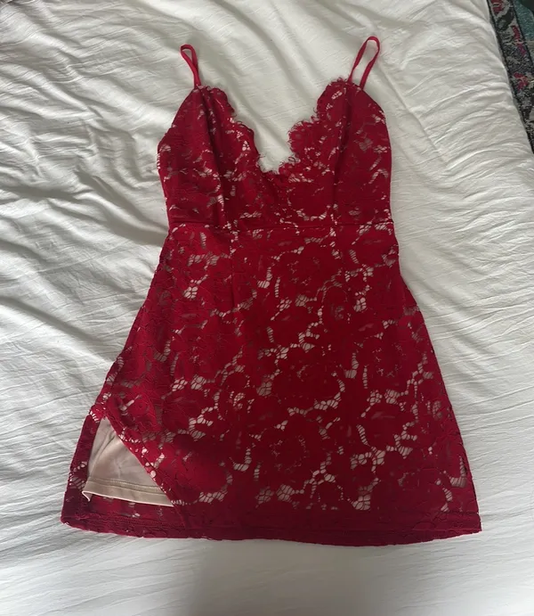 superdown Freya Slit Mini Dress - Image 4