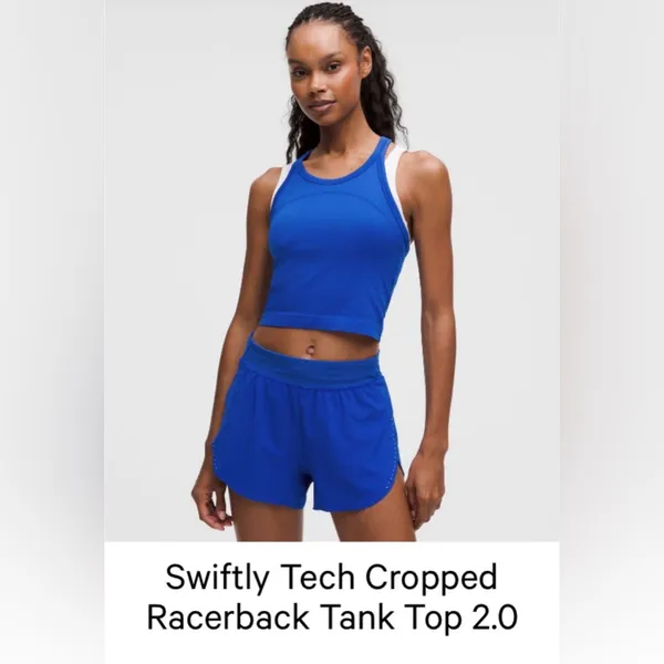 lululemon athletica Royal Blue Racerback Tank Top - Image 2