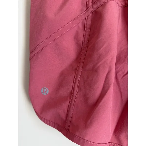 Lululemon Track Shorts Mid-Rise Lined Short 4" Womens 4 Pink W7AZ2S - Image 5