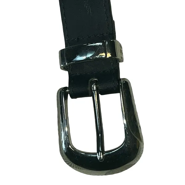 Sunbelt Womens Leather Belt Black Southwestern Silver Concho Emblems Western L - Image 10