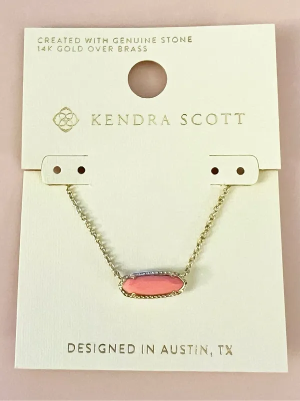 🪸KENDRA SCOTT 14K Gold Plated Eva Coral Magnesite Pendant Necklace - Image 3