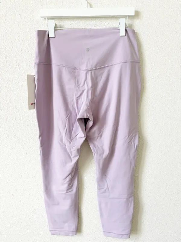 Lululemon Align High Rise Pant 25” Lilac Play Size 14 Yoga Minimalist Sporty - Image 2