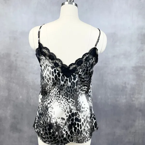 Davi & Dani‎ Womens Leopard Cami Size M Y2K Lingeriecore Sultry Club Night Edgy - Image 5