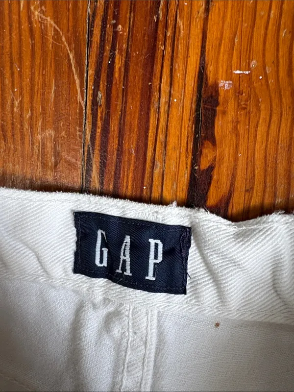 GAP Women's High-Rise White Straight Jeans 100% Cotton Size 6 Long 6L - Image 2