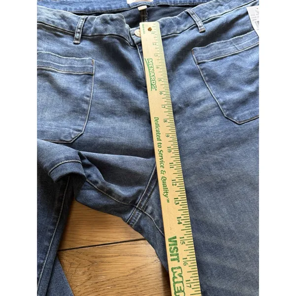 KUT From The Kloth Meg High Rise Wide Leg Women's Jeans Blue Size 24W Denim NWT - Image 6