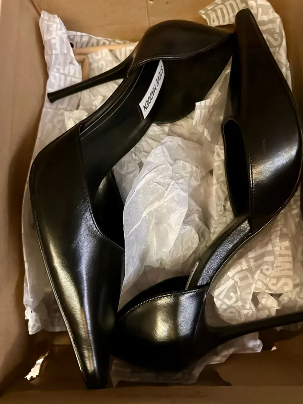 Steve Madden Devon Black Leather....Color: Black Leather...Sz: 9 - Image 7