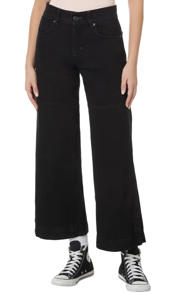 Free People black benji wide leg jeans - Image 2