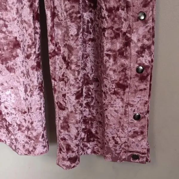 NWT BSBW Jessie Rose Crushed Velvet Track Pants Sz XS NWT - Image 6