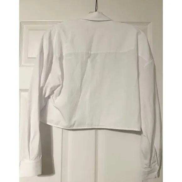 Abercrombie & Fitch White Button Down Shirt - Image 3