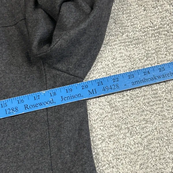 J Crew Coat Womens Medium Wool Blend Full Zip Jacket Gray Preppy Lined Classic - Image 5